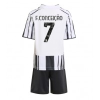 Stroje piłkarskie Juventus Francisco Conceicao #7 Koszulka Podstawowej dla dzieci 2025-26 Krótki Rękaw (+ szorty)